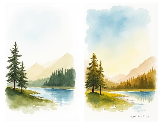 Progression élève aquarelle